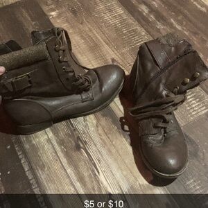 Brown Kids Boots